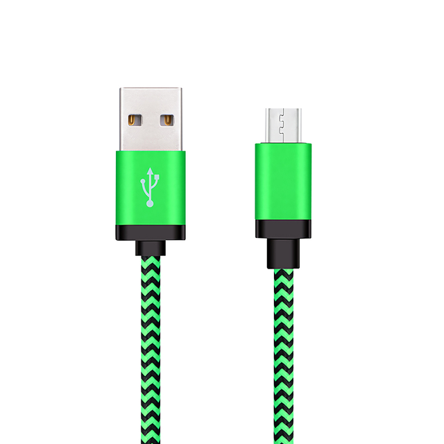 1M Color Mini Nylon Woven Type-C Fast Charging CE Certified Mobile Game Charger USB Data Cable for Phone