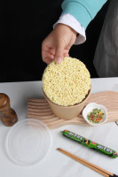 Bols à soupe en kraft de 8 oz à 32 oz, gobelets à soupe à paroi simple avec couvercle pour plats à emporter et emballage de salades