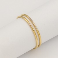 Bague en or 14 carats micro-pavée de zirconiums, élégante et fine, pour mariage, fête, accessoires de bijoux pour femmes et filles