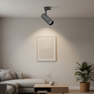 Système d'éclairage sur rail COB en aluminium à conception modulaire, éclairage à intensité variable, montage en surface, commande intelligente, rail magnétique fin, LED, bureau, 48V 30W - Product Image 1