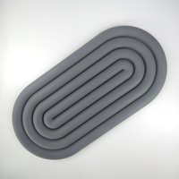 Sous-verre en silicone de qualité alimentaire résistant à la chaleur avec logo personnalisé, antidérapant, pour café, thé, table, OEM ODM