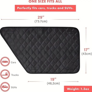 Protection de porte de voiture pour animaux de compagnie, tapis de protection épaissi pour portière latérale de voiture, protection anti-rayures et anti-salissures pour vitres de voiture - Product Image 5