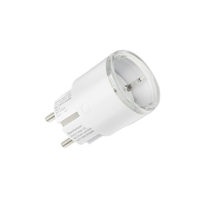 Shelly Plug S MTR Gen3 White Wireless Remote Control Compatible WiFi Matter Energy Monitoring Timer Function Smart Plug