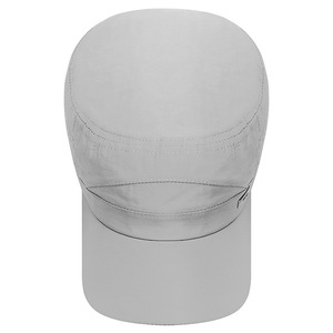<b>Summer</b> Men's Breathable <b>Flat</b> <b>Cap</b> Light Gray Quick Dry Sun Protection Outdoor Hat - Product Image 4