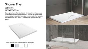 Receveur <span class=keywords><strong>de</strong></span> <span class=keywords><strong>douche</strong></span> en pierre artificielle ultra-<span class=keywords><strong>mince</strong></span> en gros <span class=keywords><strong>Base</strong></span> <span class=keywords><strong>de</strong></span> salle <span class=keywords><strong>de</strong></span> <span class=keywords><strong>douche</strong></span> à surface solide haut <span class=keywords><strong>de</strong></span> gamme - Product Image 3