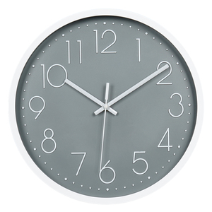 Orologio da Parete Moderno Giallo con Cornice Bianca, Numeri in Rilievo, Movimento al Quarzo Silenzioso, Rotondo, per Cameretta Bambini, Ufficio, Soggiorno - Product Image 3