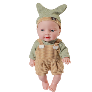 MILI Muñeca de juguete para niños hecha a mano de 12 pulgadas Bebé de simulación de vinilo completo con accesorios Nuevo material plástico - Product Image 6