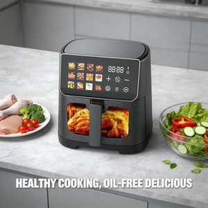 <span class=keywords><strong>Friteuse</strong></span> à air intelligente personnalisée par le fabricant, grande capacité 6,5 L, sans huile, faible teneur en matières grasses, pour usage domestique - Product Image 2