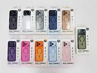 Étui magnétique translucide de luxe effet armure pour iPhone 18 Pro Max 17 Air 16 15 14 Plus 13 12 11 Pro Max, coque givrée toucher peau