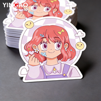 Pegatinas troqueladas Yingao Coquette Kawaii, adhesivas, impermeables y estéticas para diario, álbum de recortes y arte DIY