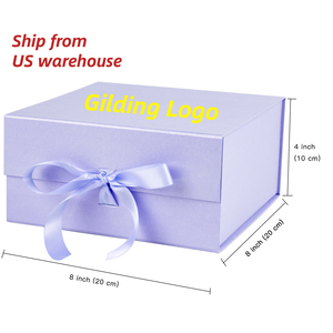 In stock Light Purple storage box foldable caja de cart n para regalo birthday gift box 20 * 20 * 10cm gift packaging box