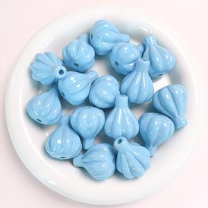 Nouveau ballon à air chaud perles perforées fond peint à la main ovule bricolage chaîne de téléphone portable bijoux matériaux faits à la main - Product Image 4