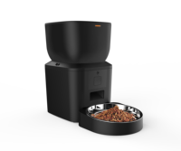 Distributeur automatique de nourriture pour animaux de compagnie intelligent Tuya Cat, application téléphonique Wifi, commande à distance, distributeur automatique de nourriture pour animaux de compagnie avec bol en acier inoxydable