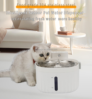 Bebedero Automático Inalámbrico Inteligente para Mascotas de 2L con Pantalla LCD, Resistente al Agua, para Perros y Gatos