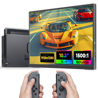 Moniteur portable LumiCreate 10,5 pouces IPS grand écran 16:10 Type-C 60Hz, extension d'écran pour ordinateur portable, idéal pour les voyages d'affaires, avec haut-parleur intégré