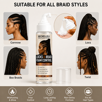 Mousse Coiffante Capillaire Herbal Private Label pour Tresses et Locks – Contrôle Anti-Frisottis, Fixation Forte, Usage Professionnel Salon, OEM/ODM