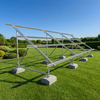 Structure de montage au sol pour panneaux solaires agrivoltaïques en zinc-aluminium-magnésium galvanisé à chaud, garantie 25 ans, résistance aux vents et aux neiges