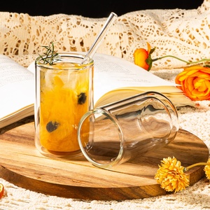 <span class=keywords><strong>Bicchieri</strong></span> in <span class=keywords><strong>Vetro</strong></span> Trasparente per Cocktail, Tumbler a Doppia Parete per Espresso e Caffè - Product Image 2