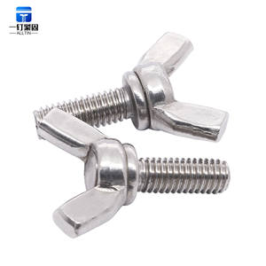 Alta qualidade M4-M10 304 Aço Inoxidável/Galvanizado Asa Parafusos Aço Carbono Borboleta Mão Parafuso Torção Parafuso Polegada Métrica - Product Image 5