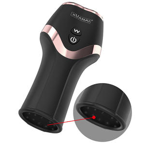 Boîte personnalisée gratuite - Coupe de masturbation électrique Masturbateur masculin à impulsions vibrantes Vagin gland Retard de l'éjaculation Jouets sexuels érotiques - Product Image 1