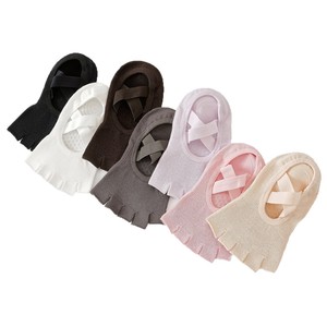 New Spring/Summer Five-Toe Yoga <b>Socks</b>, Open-Toe Cross-Strap Pilates Gym Customized Redesigned Wholesale Cotton <b>Socks</b> - Product Image 1