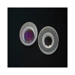 カスタマイズされたデザインの光学型30/40/50mm直径ARコーティング光学ガラス二重凸球面コリメイティングレンズレーザー用