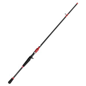 Lure Rod Medium Fast Action 6'6" Black Red Sea Fishing Bass Rivers Lure Fishing - Product Image 1