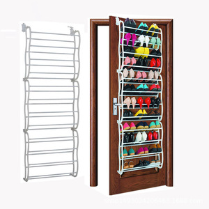 Over Door <b>Shoe</b> <b>Rack</b> Multi Layer <b>Storage</b> Organizer White And Black Wall Mounted Type Behind The Door Space Saving - Product Image 3