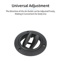 TYTXRV Accessoires RV 100mm Air Conditioning Vent Outlet Side Roof Vent Rotatable Round A/C Air Outlet Vent for RV Bus Yacht