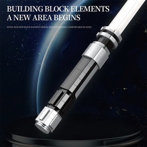 Ensemble de blocs de construction Reobrix 99013 <span class=keywords><strong>Sabre</strong></span> <span class=keywords><strong>laser</strong></span> blanc 606 pièces 95 cm Grande échelle Modèle de <span class=keywords><strong>sabre</strong></span> <span class=keywords><strong>laser</strong></span> science-fiction avec support d'exposition - Product Image 2