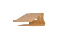 Support pour ordinateur portable Macbook ergonomique en bois de bouleau moderne SAMDI SD-001 pour bureau avec rangement et organisation 27,5x16x14,3CM 650g