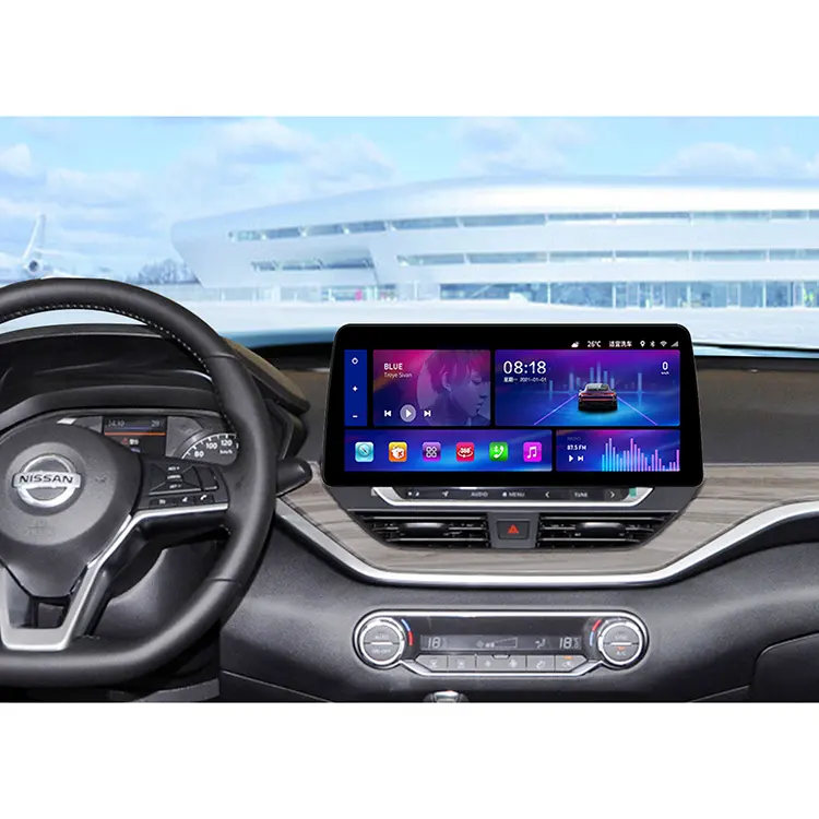 Pemutar Multimedia mobil, Radio mobil 12.3 "Android 10.0, pemutar Video, navigasi GPS untuk Nissan Altima TEANA 2019 - 2021 IPS layar sentuh Carplay