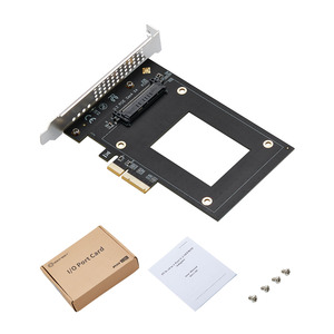공장 OEM U.2 to PCIe 4.0 X4 라이저 확장 어댑터 카드 PCI 4x U.2 SFF-8639 인텔 2.5인치 NVMe U2 SSDCHONGHEE 데스크탑 - Product Image 5