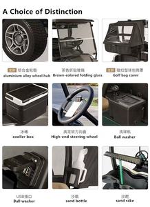 BFF Kepler รถเข็นกอล์ฟไฟฟ้า6ที่นั่ง, รถกอล์ฟออฟโรดตัวควบคุมเคอร์ติสไฟภายในยาง <span class=keywords><strong>R15</strong></span><span class=keywords><strong>แบ</strong></span><span class=keywords><strong>ต</strong></span>เตอรี่ลิเธียมเหลืออยู่สำหรับการล่าสั<span class=keywords><strong>ต</strong></span>ว์ - Product Image 6