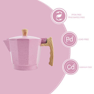 <span class=keywords><strong>Cafetière</strong></span> Moka Expresso Rose pour Camping et Maison, Vente en Gros, Type <span class=keywords><strong>Bialetti</strong></span>, Petite Moka Pot pour Cadeau, 3 <span class=keywords><strong>tasses</strong></span>, <span class=keywords><strong>6</strong></span> <span class=keywords><strong>tasses</strong></span>, 150ml, 300ml - Product Image 4