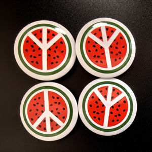 Großhandel No Minimum Logo Offsetdruck Blank Metall Zinn Weißblech 55mm Günstige Pin Button Abzeichen für die Förderung - Product Image 5