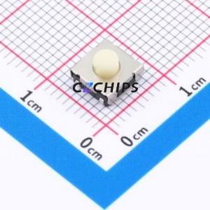BTS0E0053CEJ00 Tactile Switch SMD-4P,6.3x6.4mm Switch Round Button 2.5N Vertical Mount 6.65mm - Product Image 1
