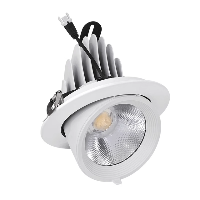 Commercial Modern Home Office Ceiling Light Rotating Spotlight COB Square Aluminum LED High Brightness Durable Eco-Friendly High