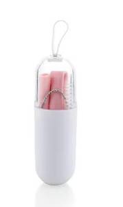 Brosse de nettoyage de pailles en silicone réutilisable, écologique, portable et colorée - Product Image 6