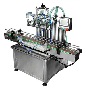 Automatische Bottelmachine Koken Olie Sap Water Vloeibare Kleine Fles Vulmachine En Capping Etikettering