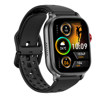 Montre connectée sport AK109, directement de l'usine, pour hommes et femmes, batterie 1400 mAh, écran HD 2.01 pouces, étanche IPX8, bracelet silicone, appels Bluetooth, plus de 100 modes sportifs.
