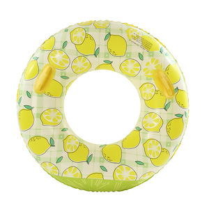 Flotador de Natación con Forma de Limón, Inflable, de PVC, para Niños, con Diseño de Dibujos Animados, Accesorio para Deportes Acuáticos - Product Image 1