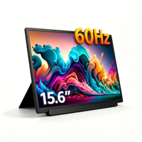 15.6 İnç Dizüstü Bilgisayar Ekran Genişletici FHD 1920 X 1080P IPS 3'ü 1 Arada Taşınabilir Monitör Ofis ve Seyahat için PC/Mobil ile Çift Ekran