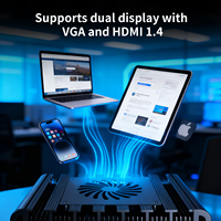 Mini PC N150 Thin Client con 6 Puertos LAN 2.5G, HD, DP, Windows 11 Proxmox, Mini Servidor, Home Theater/Oficina, Router de Red/NAS 4G