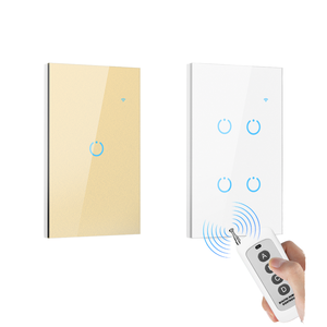 Tuya Nhà Thông Minh Hỗ trợ <span class=keywords><strong>1</strong></span> 3 <span class=keywords><strong>gang</strong></span> Wifi tường cảm ứng chuyển đổi EU phiên bản không có dây trung tính yêu cầu Alexa Google điều khiển từ xa thiết bị chuyển mạch - Product Image 1