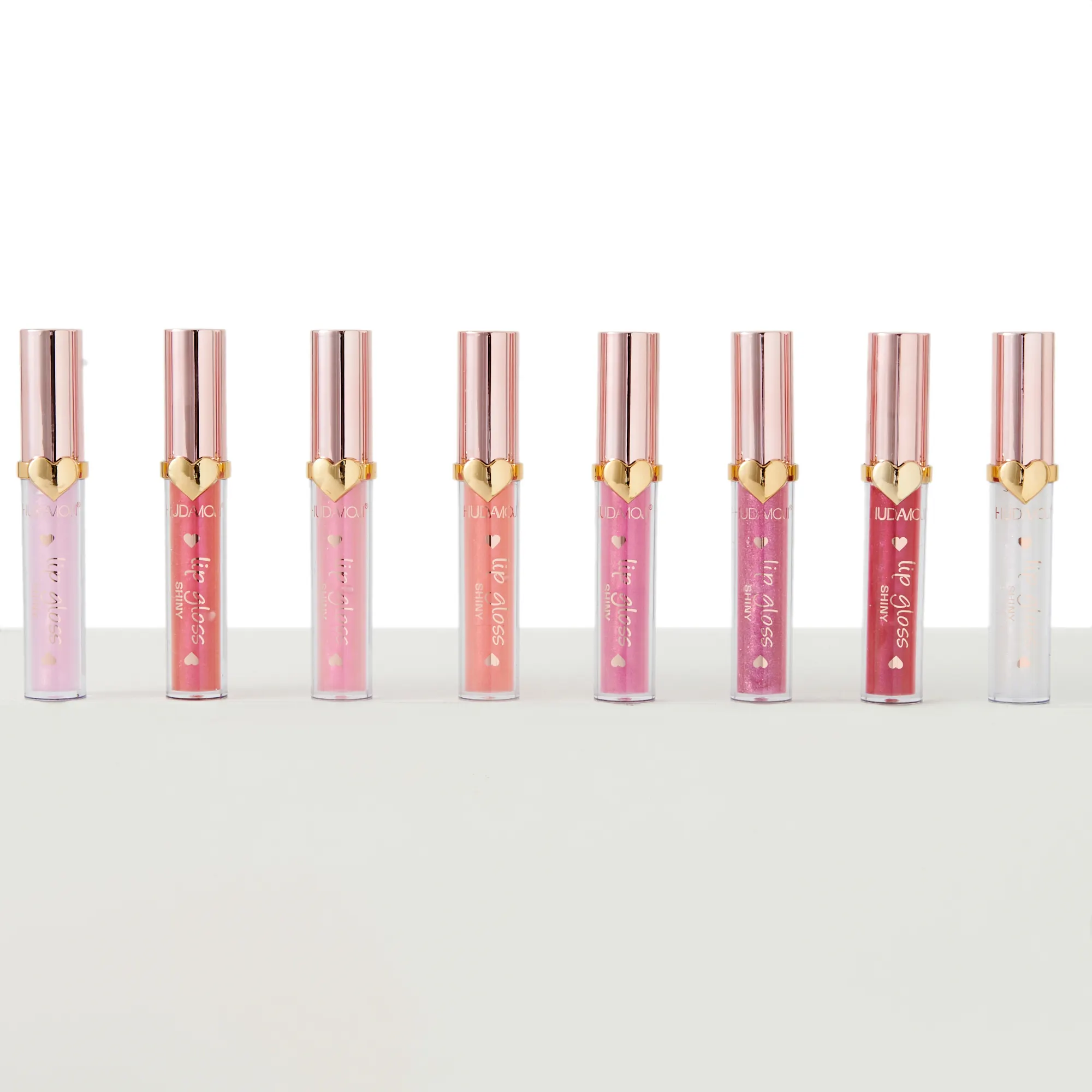 Lipgloss Shimmer En Glanzende Liefdesvorm Tube Zorgen Voor Labelvocht Glinstering Lip Olie Van Hoge Kwaliteit Groothandel Cosmetica