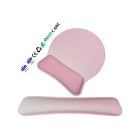 Ensemble repose-poignet et tapis de souris Simplicity, ergonomique, personnalisé, base en PU, mousse à mémoire de forme, résistant à l'eau, anti-rayures, Kelida Office