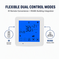 HY08AC Sistema HVAC Control Remoto Aire Acondicionado habitación WiFi Fan Coil Termostato