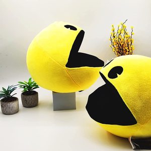 Peluche Personalizado de Pac-Man, Juguete de Peluche Amarillo Realista, Lindo Peluche de Pac-Man, Juguete de Anime Suave - Product Image 3