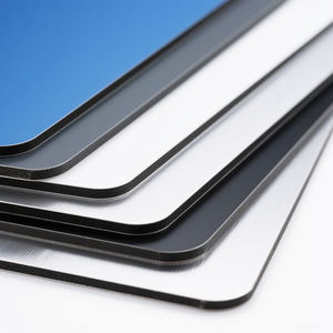 Panneau publicitaire de magasin de rue <span class=keywords><strong>Plaque</strong></span> de fond Panneaux composites en plastique aluminium mode plat - Product Image 4